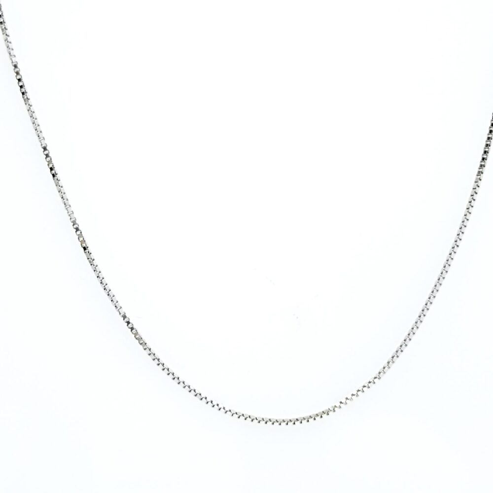 αλυσίδα λευκόχρυσο Κ14 (ΑΒΕ050) 40cm
