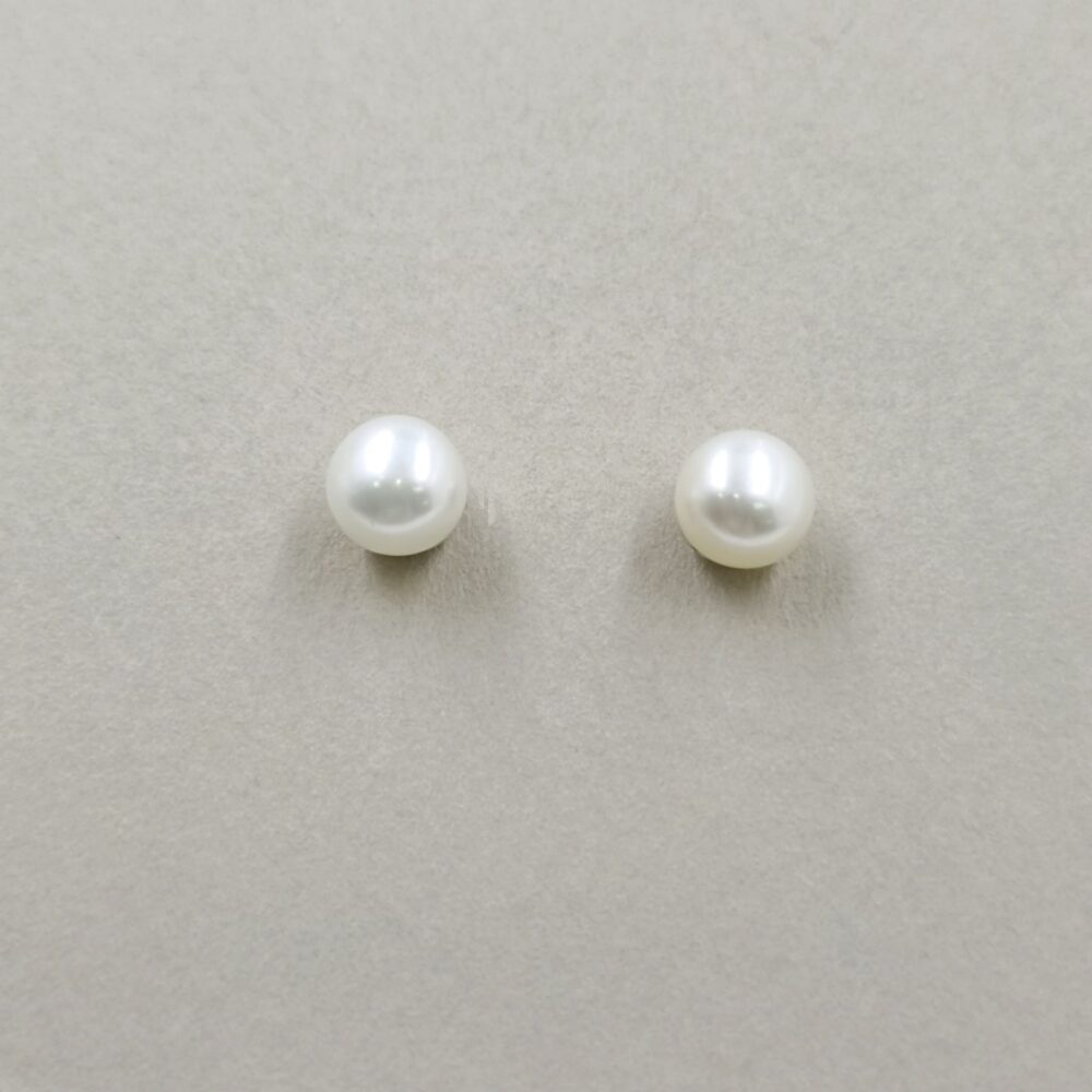 σκουλαρίκια ασήμι 925 με μαργαριτάρι boutton 7,5-8,5mm